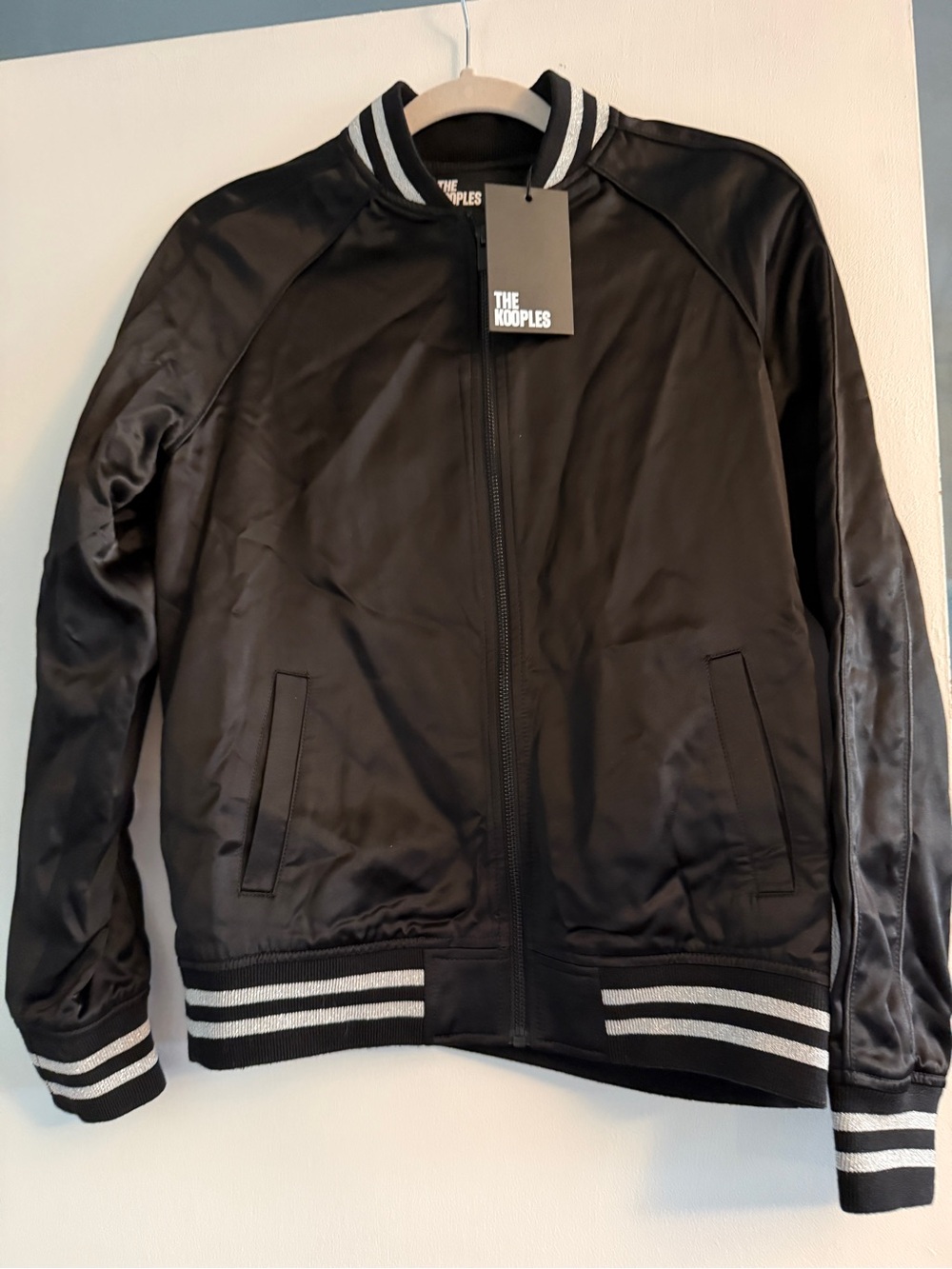 NWT The Kooples Satin Bomber Size 1 Small